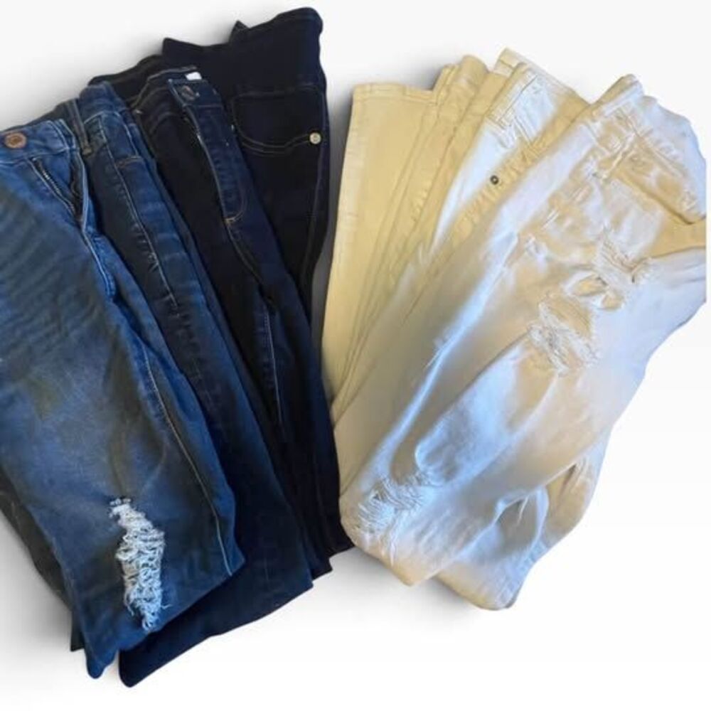 7 Pair Women’s Long Size 6  Skinny Jeans- Express/GAP/ Rock & Revival